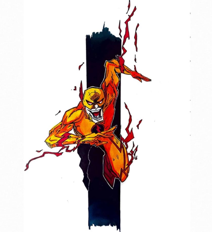 Drawing - Reverse Flash